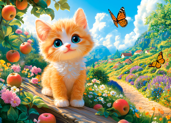 Kitten's Walk, puslespil med 120 brikker (B-13623)