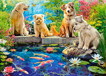 Koi Pond, 120-bitarspussel (B-13661 )