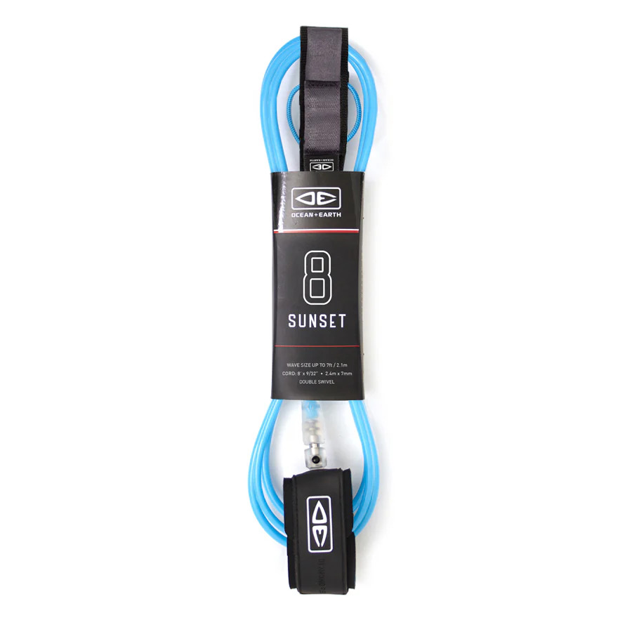 Ocean & Earth Sunset Moulded Leash 8" Blue