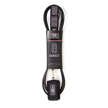 Ocean & Earth Sunset Moulded Leash 8" Black