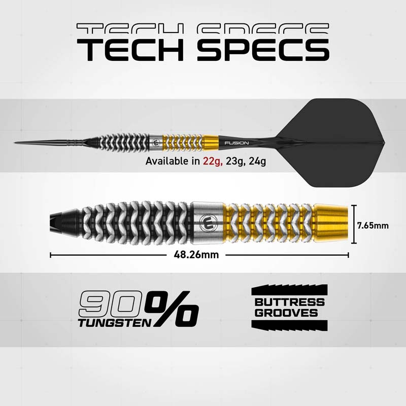 Winmau Exion Switch Points Torpedo 90% 22g - 7