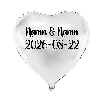 Ballong med valfria namn & årtal