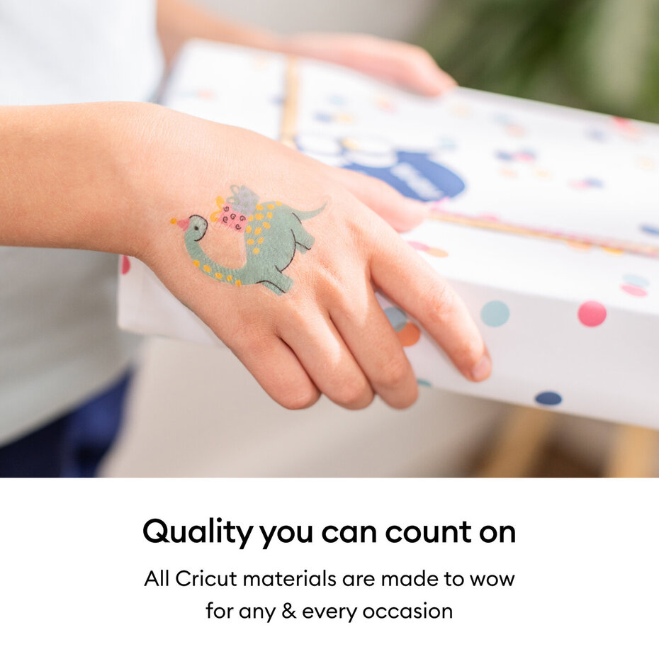 Temporary Tattoo Sheets, skrivbara. 3st. Cricut - 7