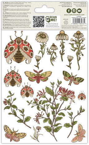 Vintage Summer Premium Rub-on Transfers Set, 15.24 x 20.32cm,  Craft Consortium - 2