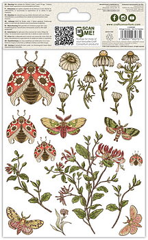 Vintage Summer Premium Rub-on Transfers Set, 15.24 x 20.32cm,  Craft Consortium