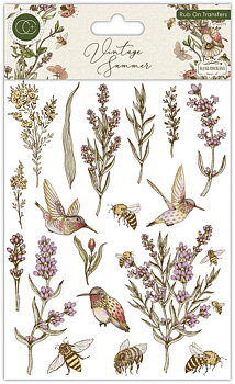 Vintage Summer Premium Rub-on Transfers Set, 15.24 x 20.32cm,  Craft Consortium