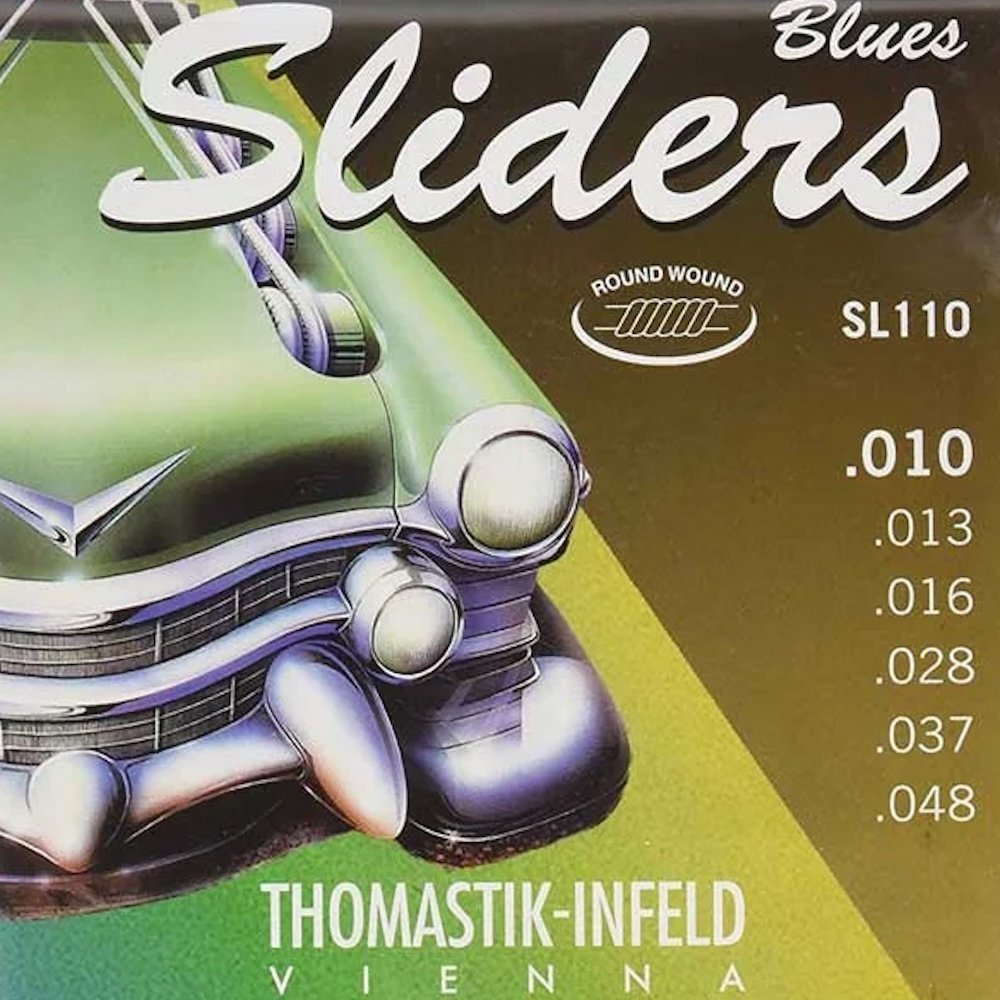 Thomastik-Infeld Blues Sliders Elgitarstrenger SL110 Medium Light 010–048