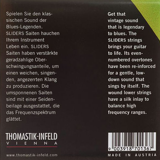 Thomastik-Infeld Blues Sliders Elgitarstrenger SL110 Medium Light 010–048 - 2