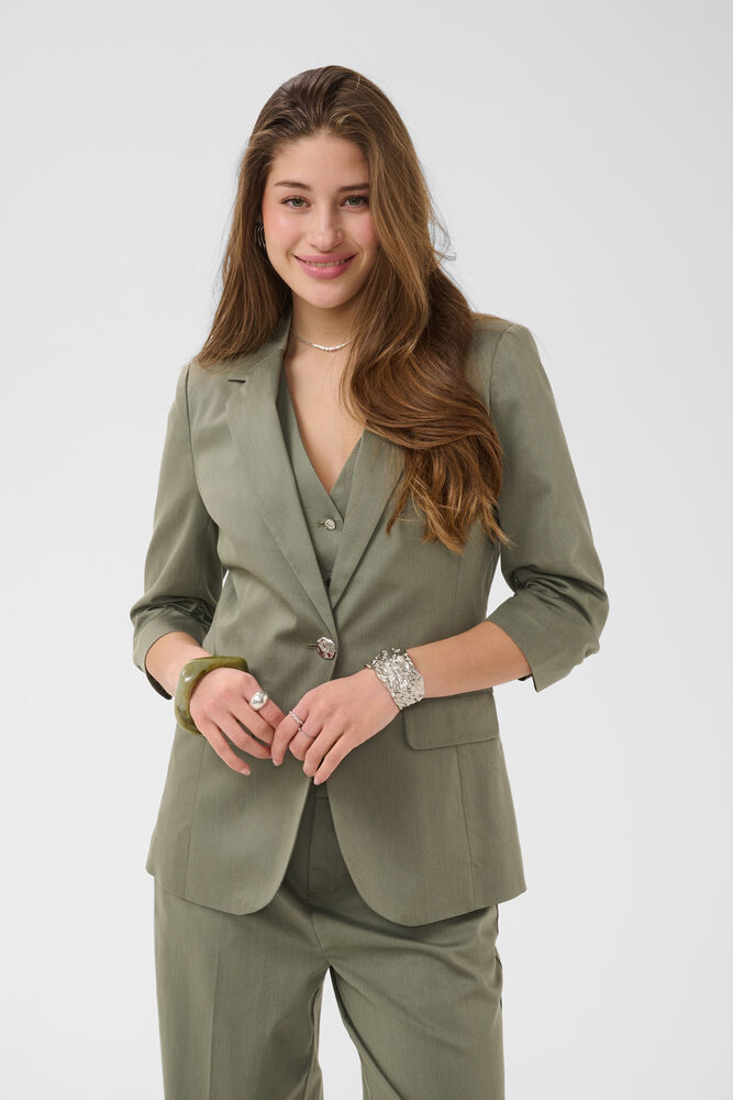 Cream Gia Short Blazer Basilika Grön - 4