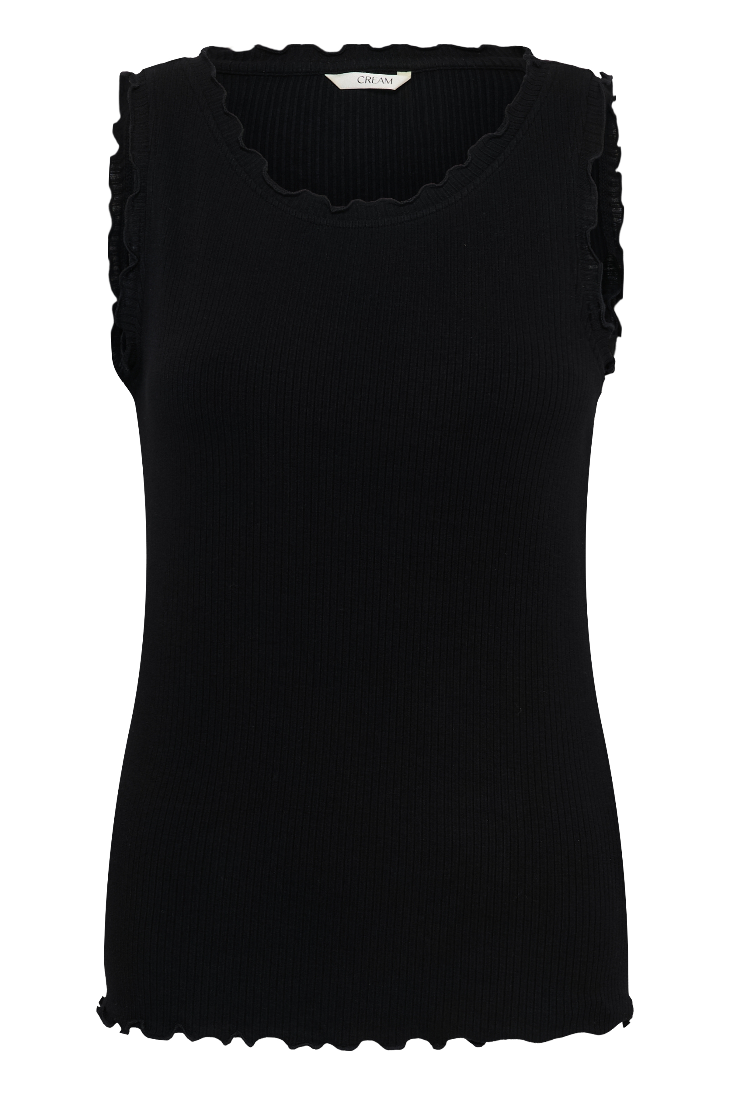 Cream Ribba  Linne Black