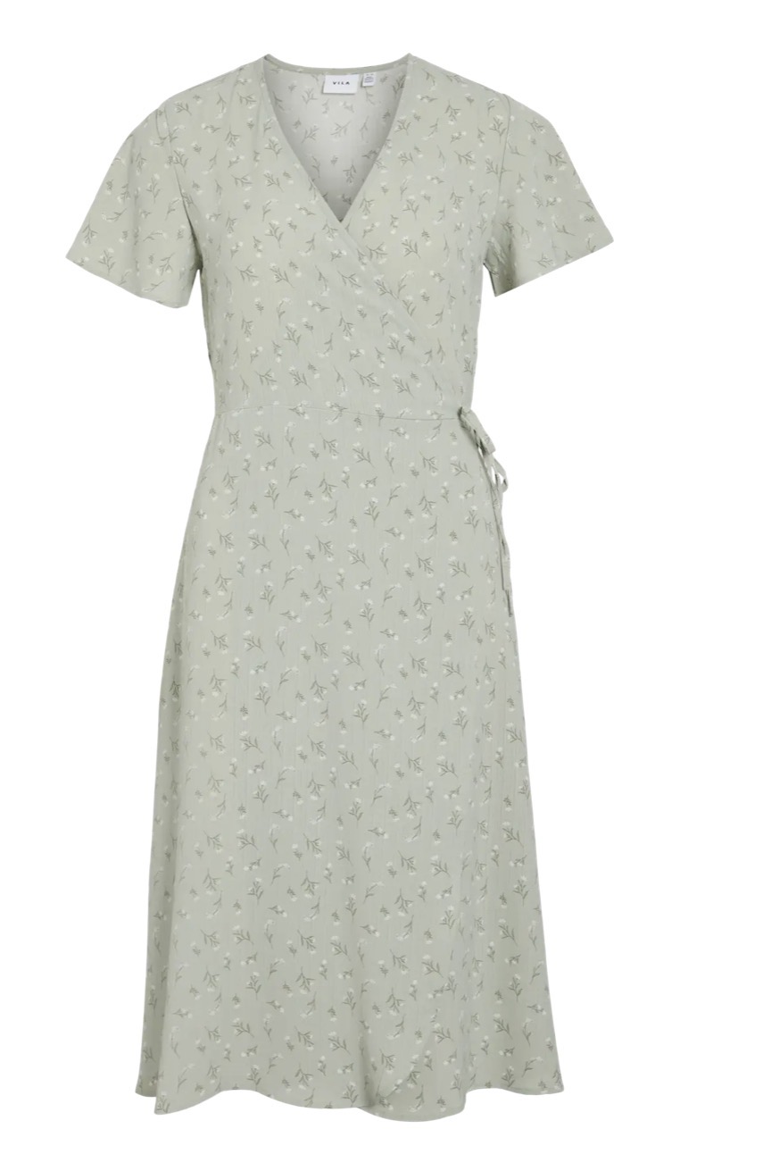 Vila Lovie Dress ss Wrap  - 5