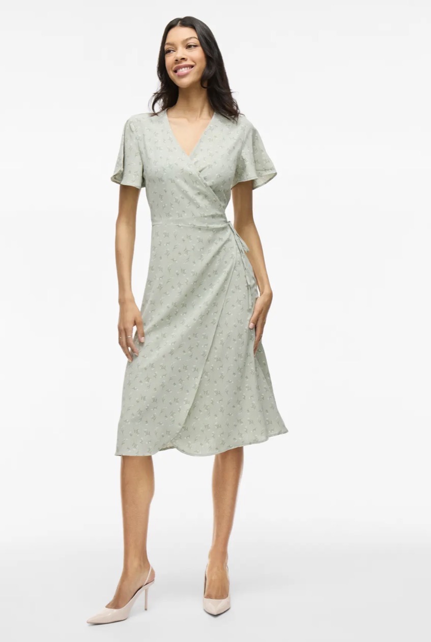 Vila Lovie Dress ss Wrap  - 3