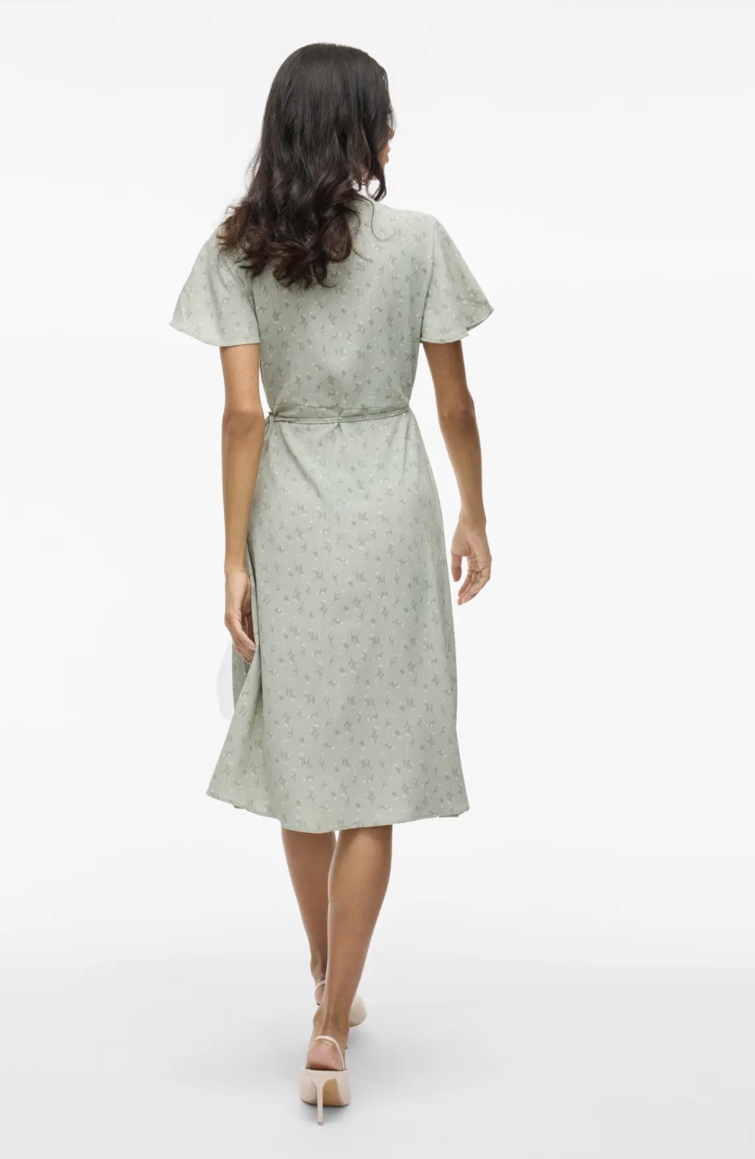 Vila Lovie Dress ss Wrap  - 2