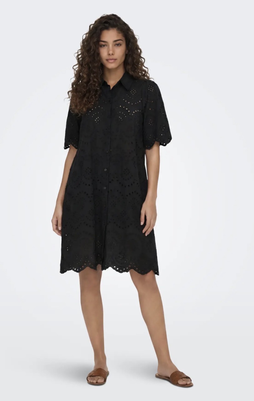 Only Valais ss Dress Black