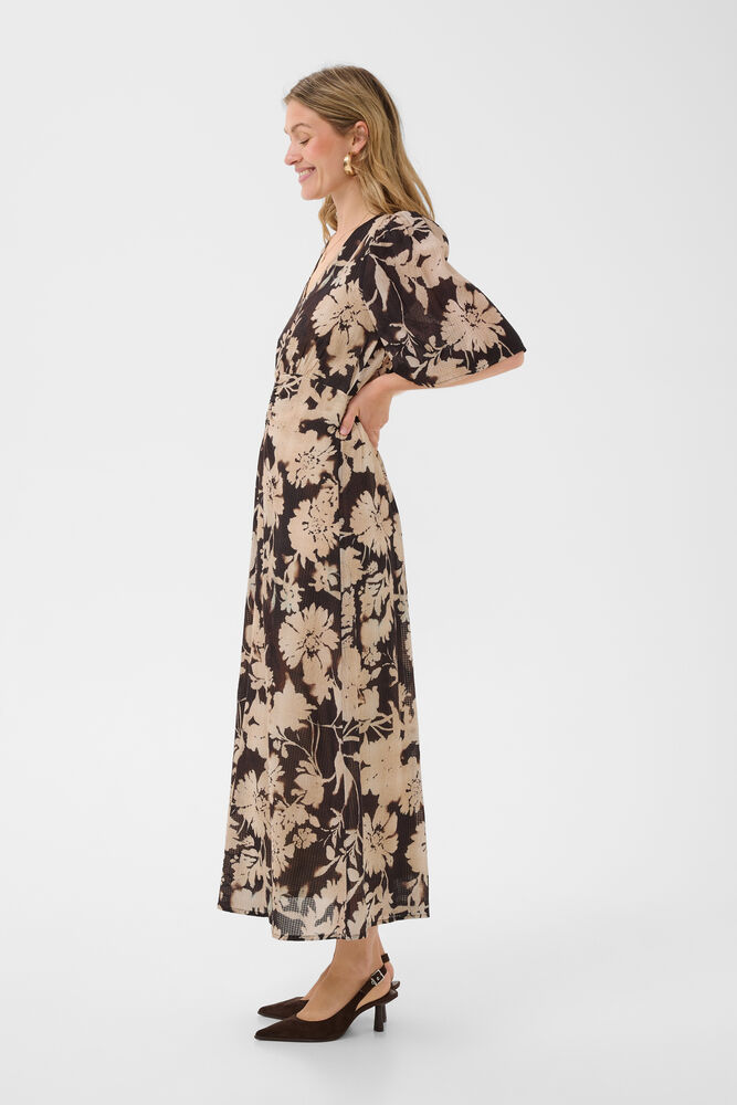Cream Hailey Long Dress Hailey Print Java - 3