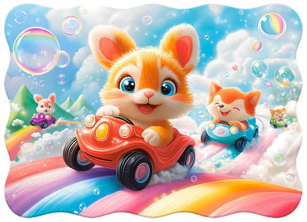 Bubble Race, puslespil med 30 brikker (B-03860)