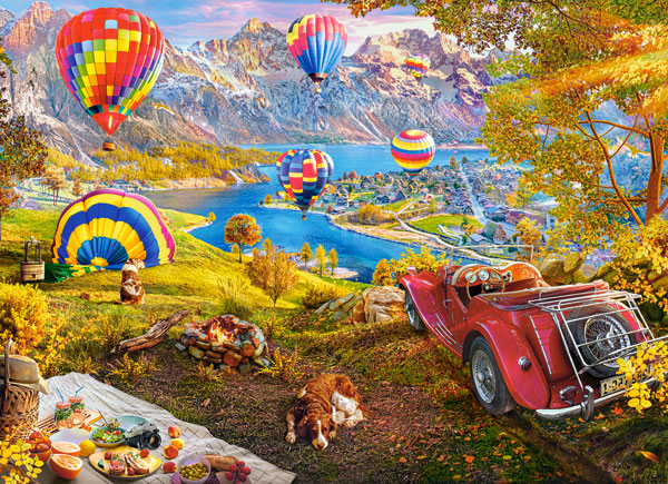 Hot Air Balloon Valley, puslespil med 300 brikker (B-030637)