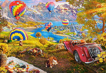 Hot Air Balloon Valley, puslespil med 1000 brikker (C-105595)