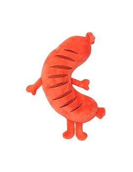 FuzzYard Hundleksak Meat Head Brad Wurst 15x6x24cm Röd