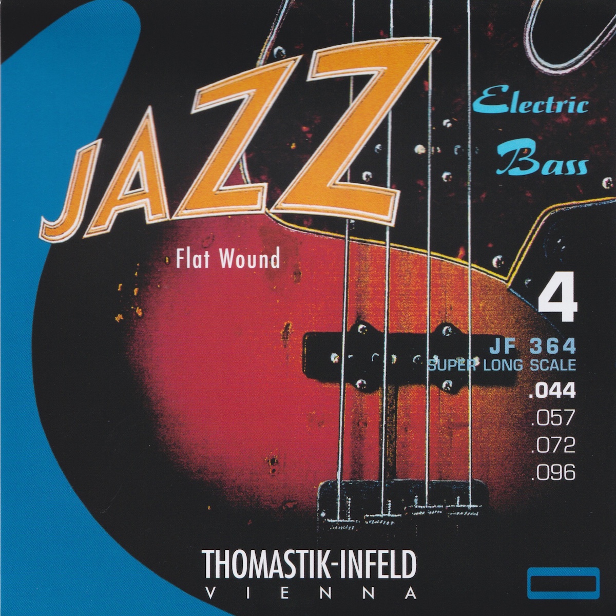 Thomastik-Infeld JF364 Jazz Flatwound Super Long Bass-strenger 044-096