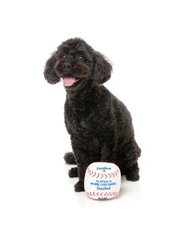 FuzzYard Hundleksak Sports Baseball 11x12x11cm Vit/Blå/Röd - 2