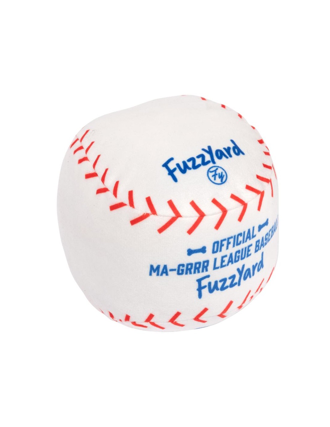 FuzzYard Hundleksak Sports Baseball 11x12x11cm Vit/Blå/Röd