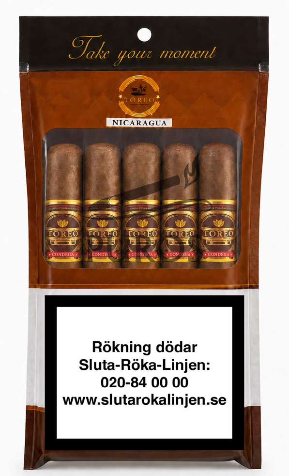 Toreo Condega Sampler Robusto Humibag - 5 Cigarrer