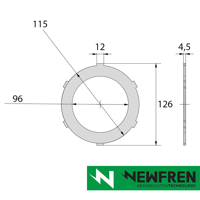 Newfren Disc Set for Suzuki TS50 - 3