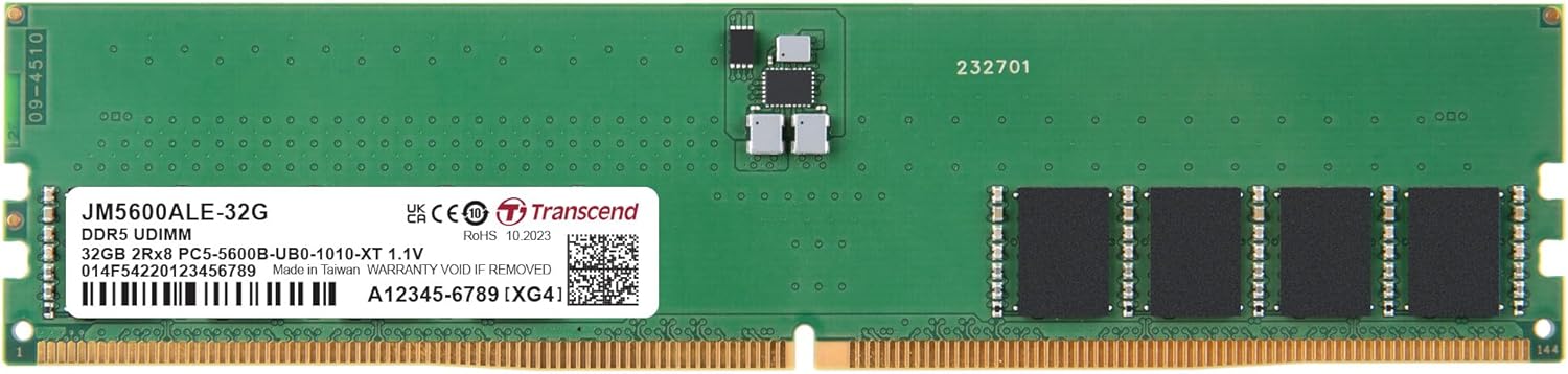 Transcend JetRAM 64GB (2x32GB) DDR5 5600MHz CL46 1.1V (JM5600ALE-32G)