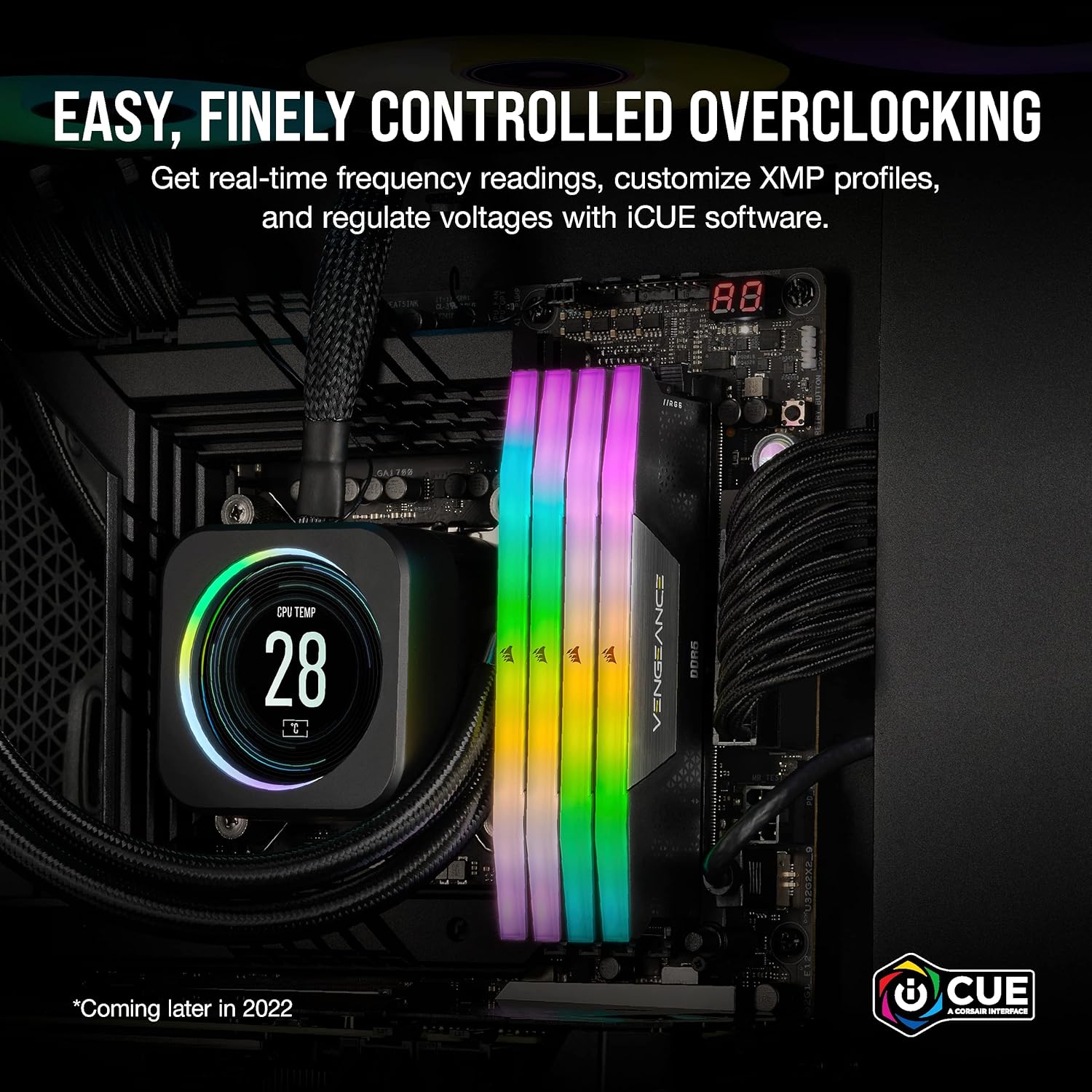 Corsair Vengeance RGB 48GB (2x24GB) DDR5 5600Mhz CL40 (CMH48GX5M2B5600C40) - 5