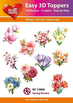 HC 13806 Easy 3D Toppers -Spring flowers 