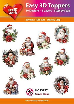 HC 13737 Easy 3D Toppers -Santa Claus 