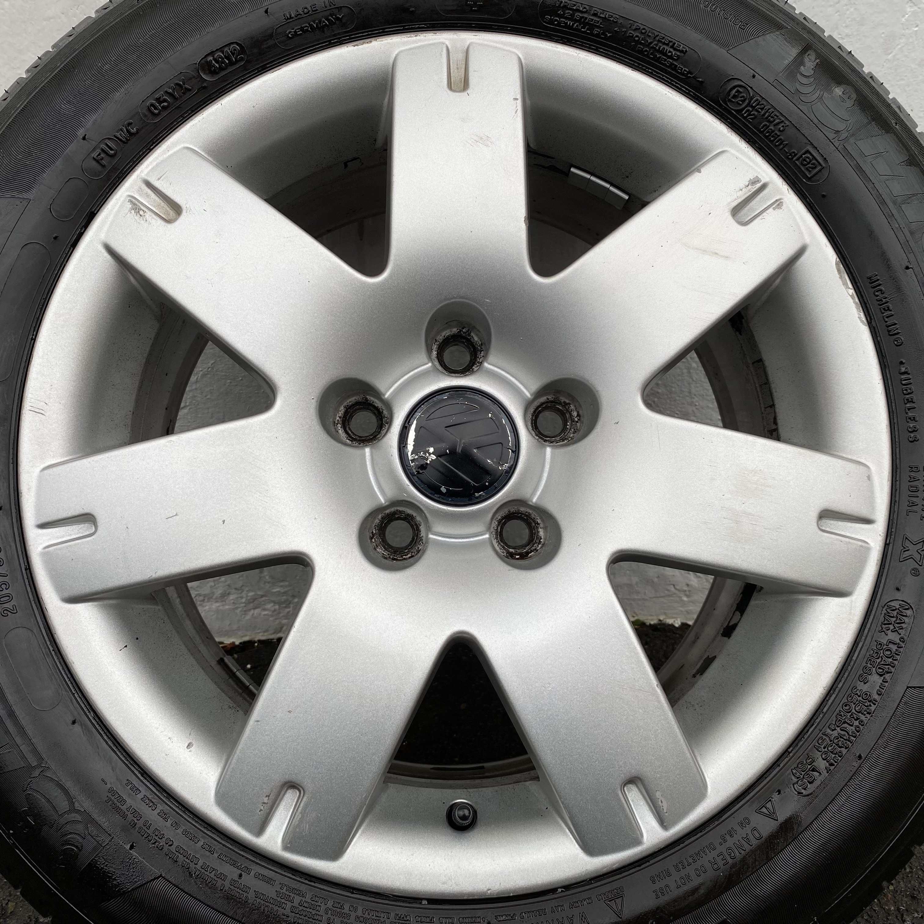 Kompletta Sommarhjul | 16" VW Passat 7 Spoke 3B0601025L | 5x112 7x16 ET37 57.1 + 205/55 R16 91V Michelin Energy Saver | V48-2012 | 4.3mm | 4.3m | 3.2mm | 3.2mm  - 14