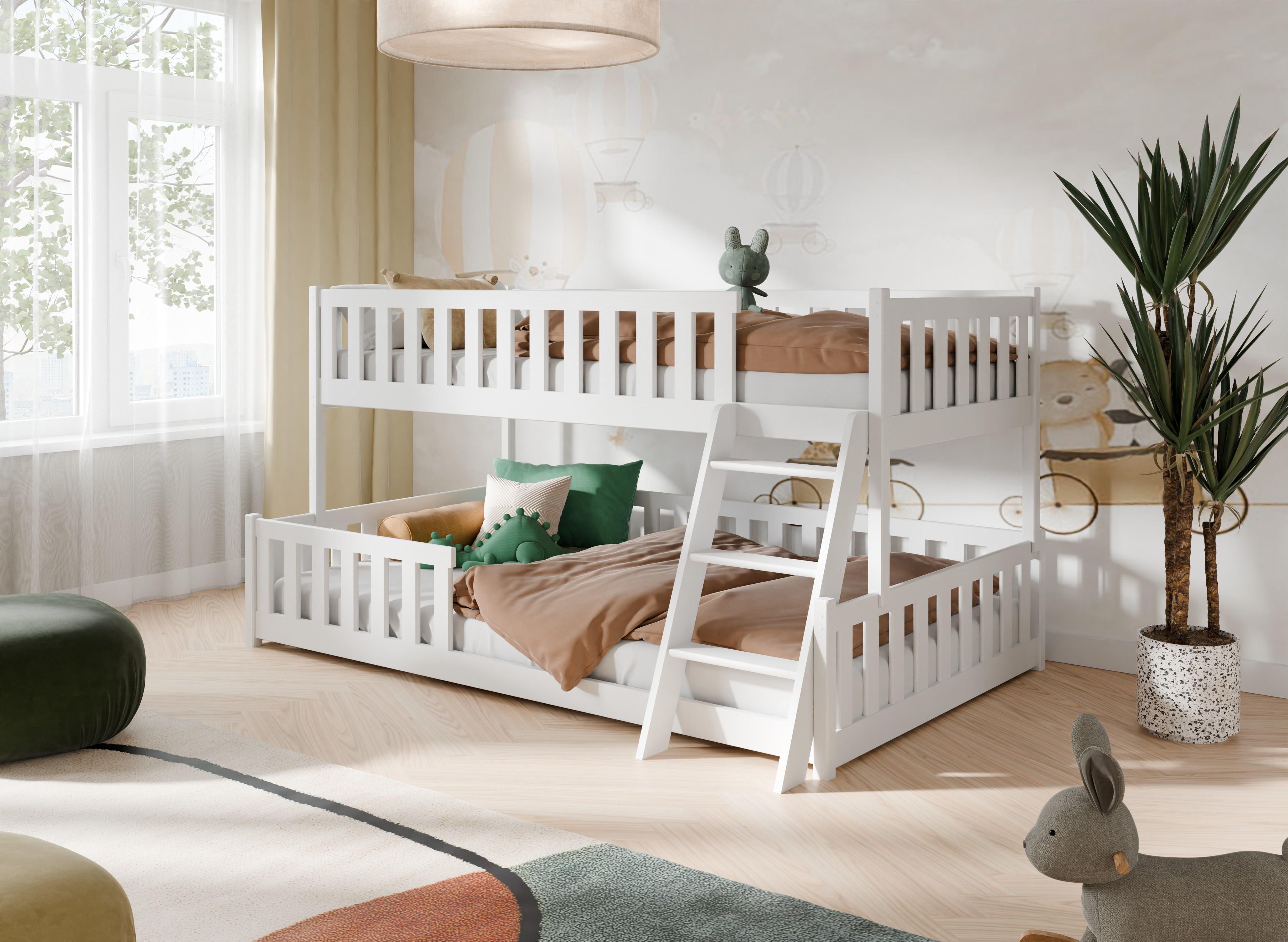 Nice Familjesäng 90/120x200 vit
