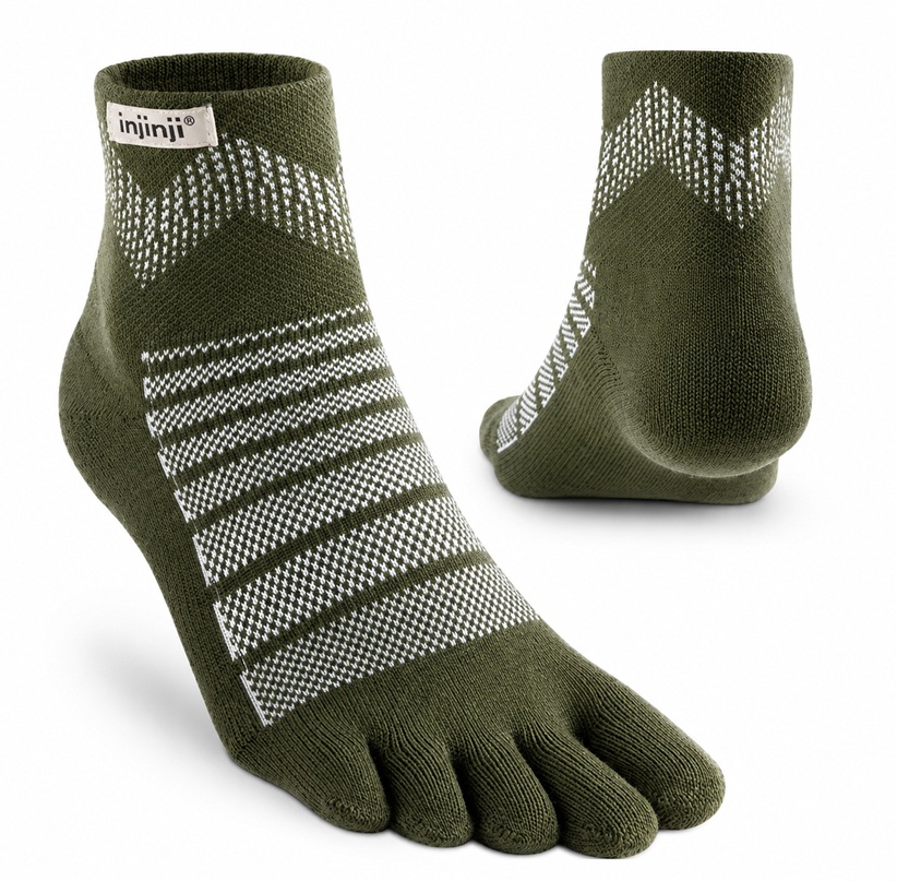 Injinji Outdoor Midweight Mini-Crew Wool Forest