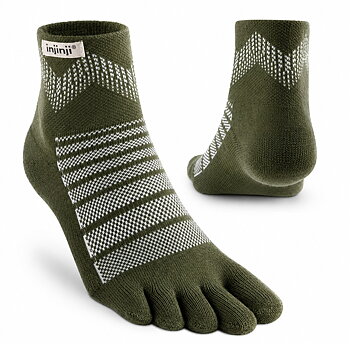 Injinji Outdoor Midweight Mini-Crew Wool Forest