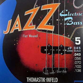 Thomastik-Infeld JF345 Jazz Flatwound Bass-strenger 043-136 (5-string)