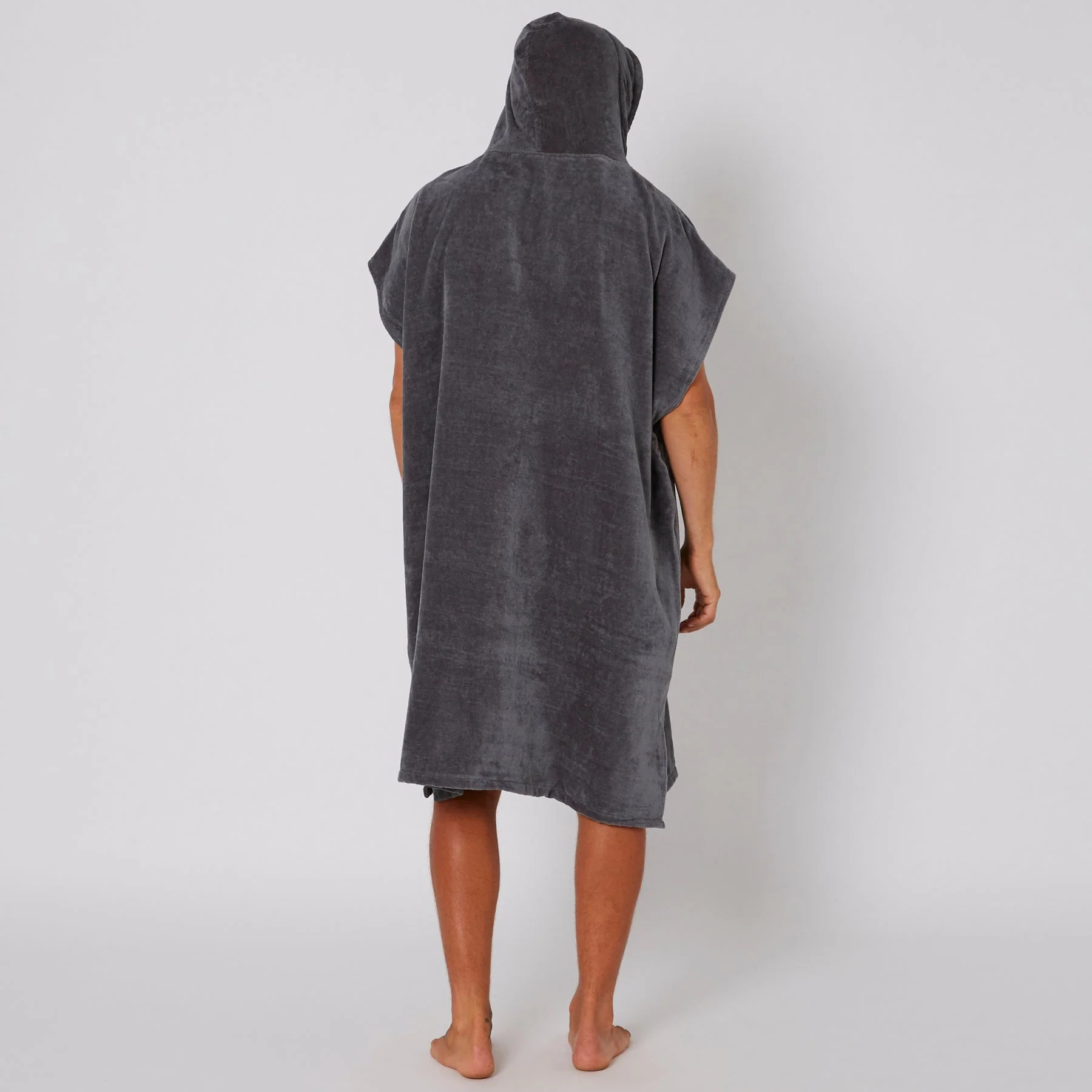 Ocean & Earth Day Break Hooded Poncho Charcoal - 3