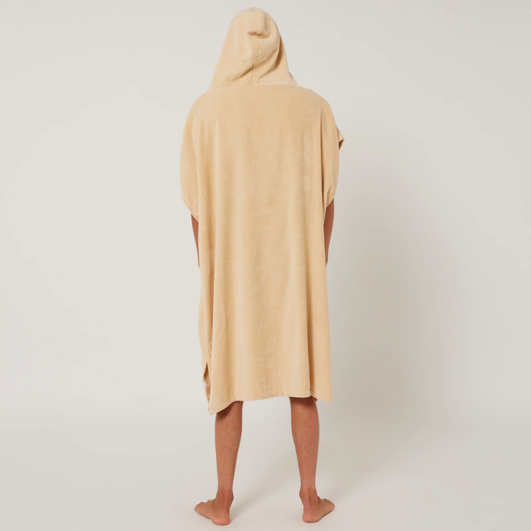 Ocean & Earth Day Break Hooded Poncho Beige - 2