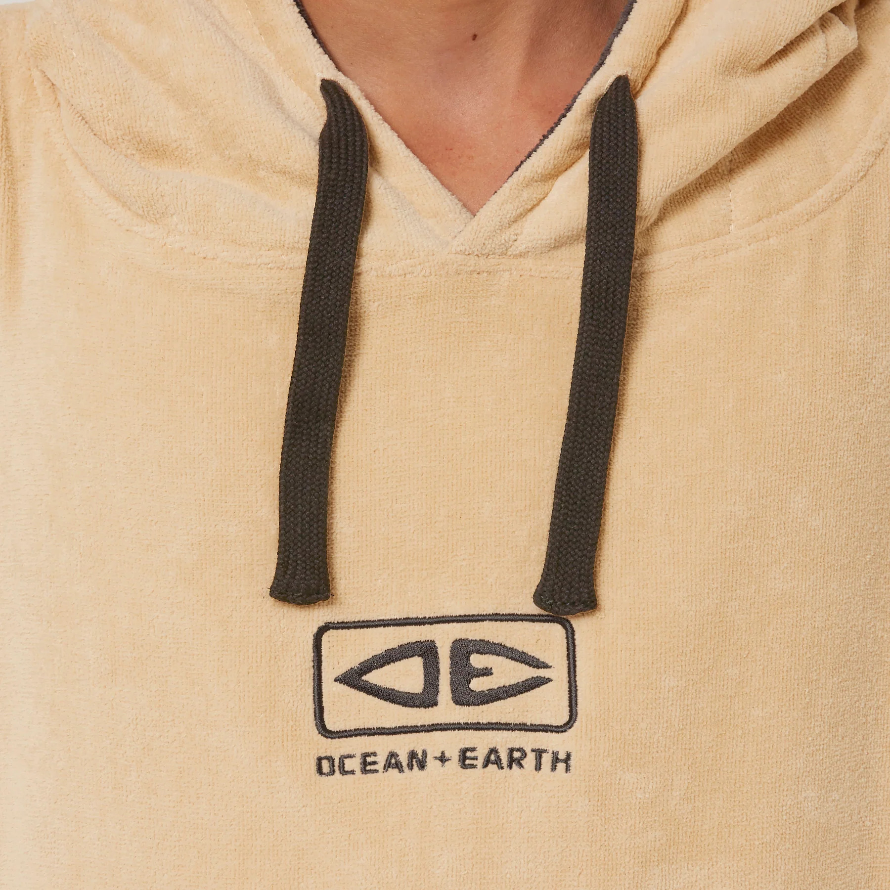 Ocean & Earth Day Break Hooded Poncho Beige - 4