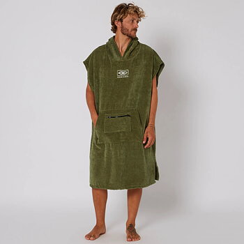 Ocean & Earth Corp Hooded Poncho Military