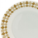 Raija Uosikkinen (Pajazzo 1954) Coffee Cup Saucer with Brown Harlequin Decor 9 cm  [Sample Images]  [Free Shipping]