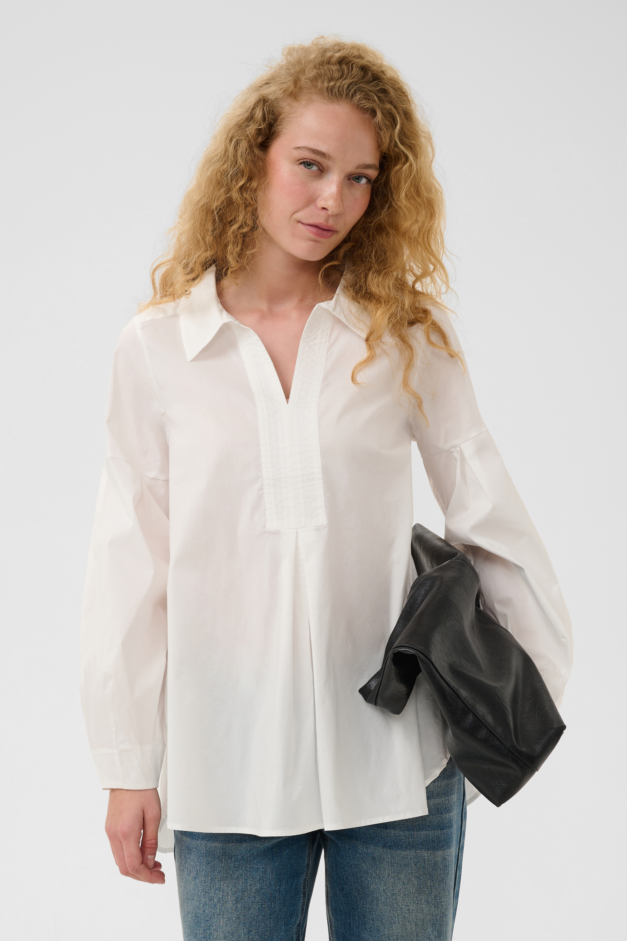 CUdaiva Antoinett Tunic Spring Gardenia Vit tunika