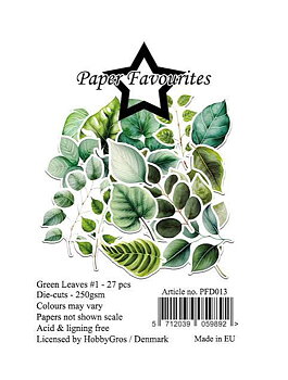 PF Die Cuts -Green Leaves #1