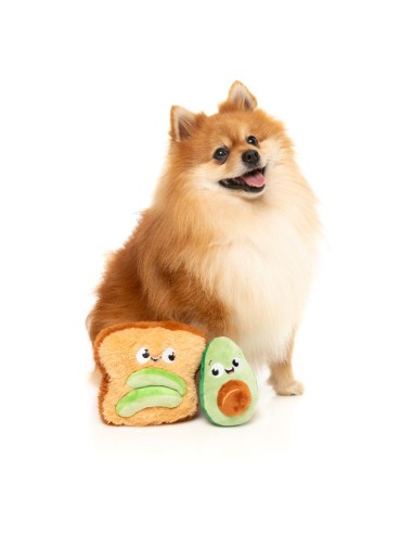 FuzzYard Hundleksak Perfect Match Avocado & Toast 2-Pack Flerfärgad - 2