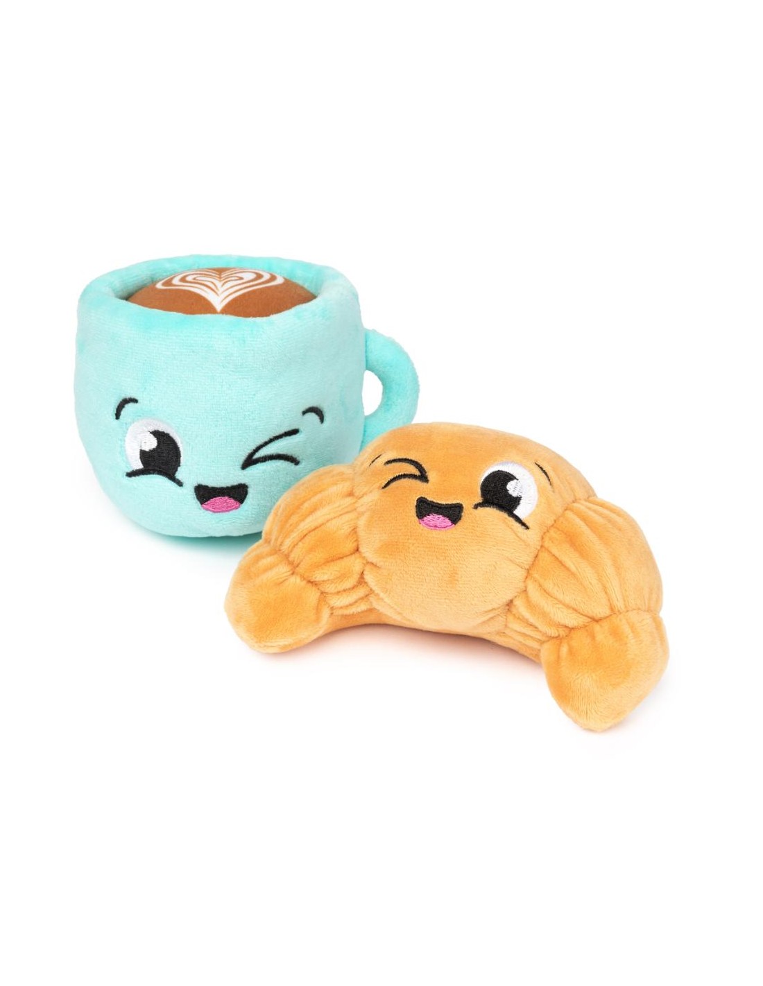 FuzzYard Hundleksak Perfect Match Croissant & Cappuccino 2-Pack Flerfärgad