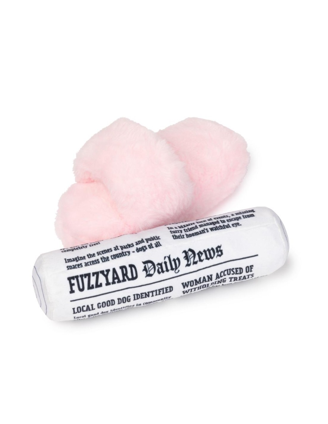 FuzzYard Hundleksak Perfect Match Fetch My Slippers & Paper 2-Pack Flerfärgad