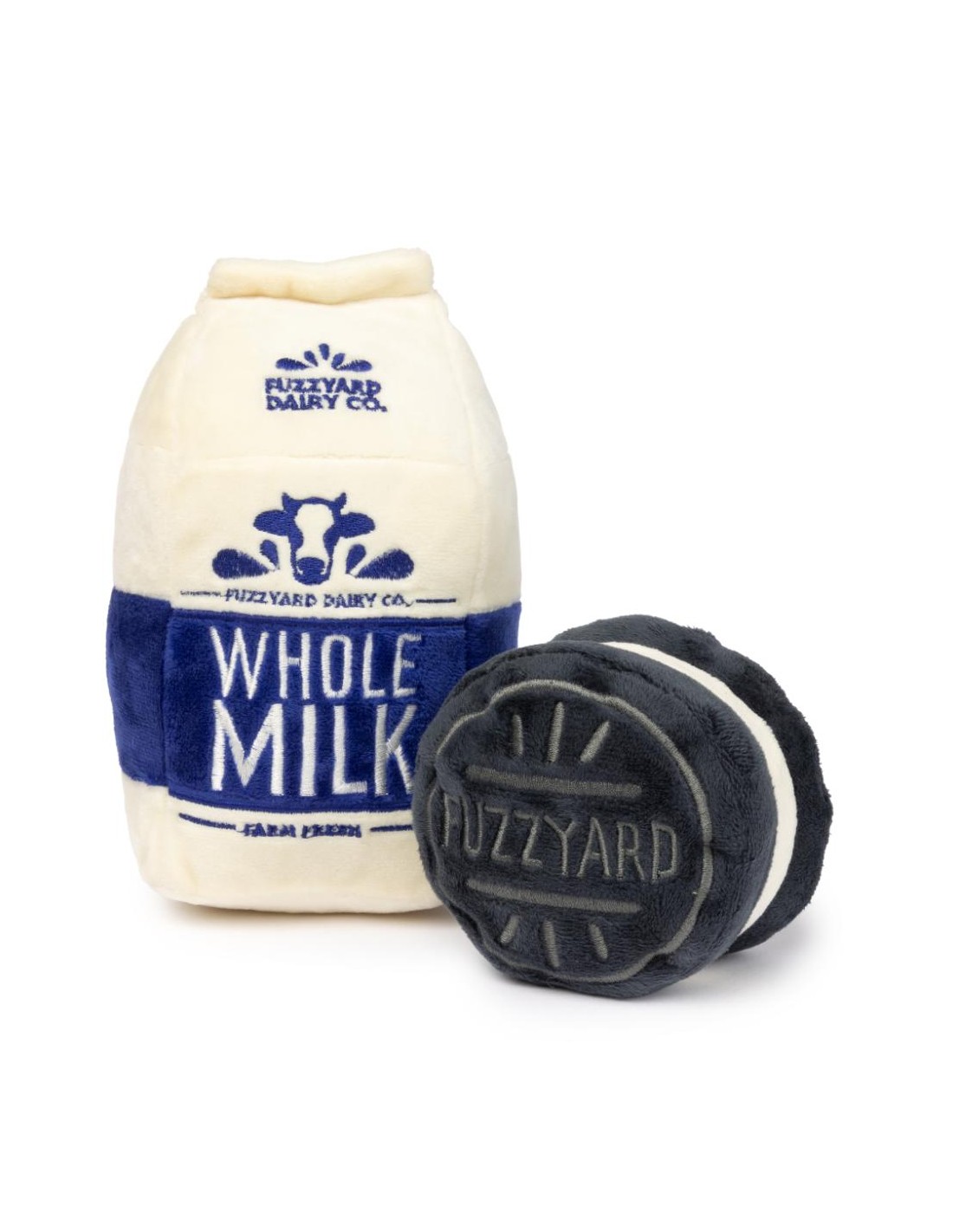 FuzzYard Hundleksak Perfect Match Milk & Cookie  2-Pack Flerfärgad