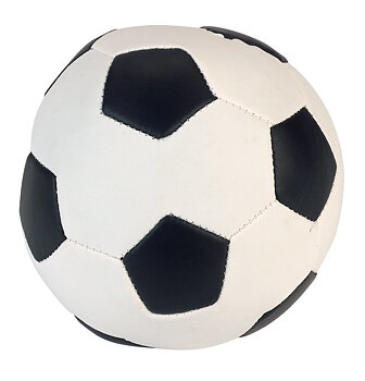 Dogman Hundleksak Fotboll Utan Pip Small 10cm Svart/Vit