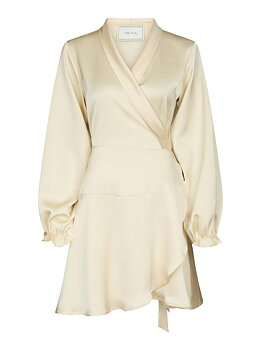 Neo Noir Colbie  Heavy Sateen Dress, Light Yellow